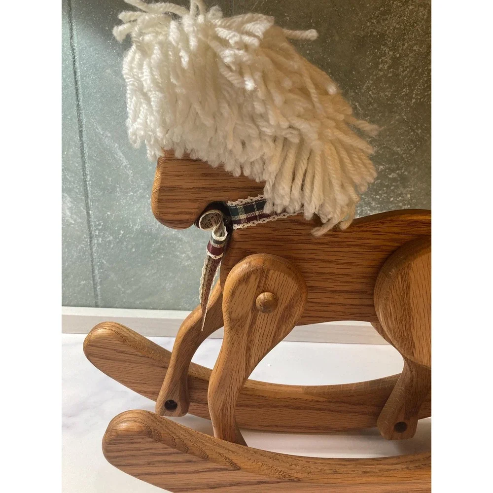 Wooden Rocking Horse display size